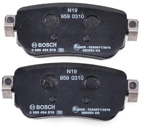 0986494816, Колодки тормозные дисковые задн NISSAN QASHQAI