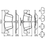 0986494839, Колодки тормозные дисковые задн FORD MONDEO V 14-