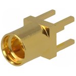 jack Through Hole MMCX Connector, 50Ω, Solder Termination, Straight Body