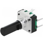 24 Pulse Incremental Mechanical Rotary Encoder with a 6 mm Flat Shaft (Not ...