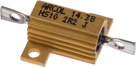 Фото 1/4 HS10 2R2 J, 2.2 10W Wire Wound Chassis Mount Resistor HS10 2R2 J ±5%