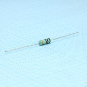 KNP100JT-73-100R, (KNP 1W 100 +5%), Проволочный круглый резистор постоянный 1Вт 100Ом +5% +300ppm/°C