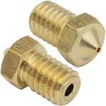 B-E3D-1.75-0.8, Brass nozzle for 3D printer, M6 thread, 0.8mm ...
