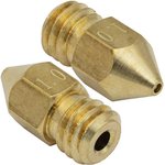 B-MK8-1.75-1.0, Brass nozzle for 3D printer , M6 thread, 1.0 mm, compatible with MK8