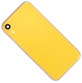 (iPhone XR) задняя крышка в сборе с рамкой для iPhone XR желтый отклеилось стекло обьектива