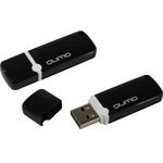 Флеш Диск QUMO 16GB USB 2.0 Optiva 02 Black, черный корпус (QM16GUD-OP2-black)