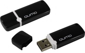 Фото 1/2 Флеш Диск QUMO 16GB USB 2.0 Optiva 02 Black, черный корпус (QM16GUD-OP2-black)