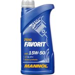 MN7510-1, 7510-1 MANNOL FAVORIT 15W50 1 л. Полусинтетическое моторное масло 15W-50