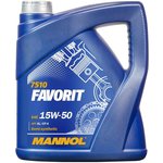 MN7510-4, 7510-4 MANNOL FAVORIT 15W50 4 л. Полусинтетическое моторное масло 15W-50