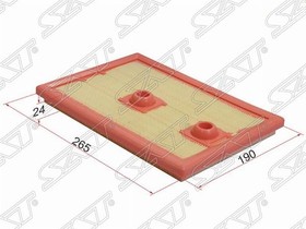 ST-04E129620, Фильтр воздушный AUDI A3 13-/Q3 1.4 13-/VOLKSWAGEN GOLF 12-/SKODA OCTAVIA 13-