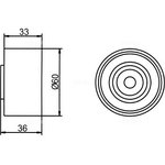 GT80520, Ролик натяжной ремня ГРМ