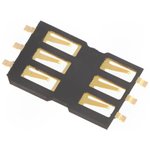 115E-AEA0-R01, Разъем: для карт памяти, SIM, без держателя,без экстрактора, SMT