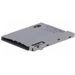115A-BDA0-R01, Разъем: для карт памяти, SIM, push-push, SMD, позолота, 500мА, 250В