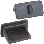 Rubber plug USB A 01 black, Силиконовая заглушка для USB-разъема, -55...+80 °C ...