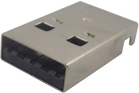 Фото 1/4 48037-2000, USB Type A, Plug, USB-A 2.0, Right Angle, Positions - 4