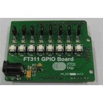 UMFT311GP, Модуль GPIO board, 8 светодиодов,8 кнопок, 5ВDC