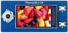 Фото 1/4 Pico-LCD-1.14, IPS дисплей для Raspberry Pi Pico, 65K цветов, 240×135, SPI