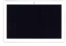 Фото 1/2 Дисплей (экран) в сборе с тачскрином для Lenovo Tab 4 10 TB-X304 белый с рамкой