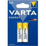 Батарейка Varta ENERGY LR6 AA BL2 Alkaline 1.5V (4106) (2/40/200) (2 шт.)