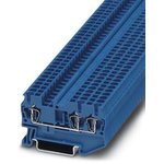 3031254, ST 2.5-TWIN BU Series Blue Feed Through Terminal Block