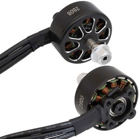 2808 1900-RH, Электродвигатель бесщеточный , 1900 kV, диаметр вала с резьбой M5, гайка с прессшайбой, аккумулятор LiPo 4-6S, цвет черный, RUICHI | купить в розницу и оптом