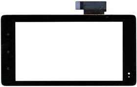 Фото 1/2 Сенсорное стекло (тачскрин) для Huawei Ideos S7 Slim S7-201u черный