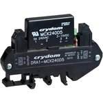 DRA1-MCX240D5, Реле: полупроводниковое, Uупр: 3-15ВDC, 5А, 12-280ВAC, DIN, IP00