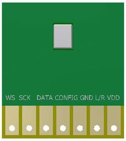 Фото 1/2 DMM-4026-B-I2S-EB-R, Audio IC Development Tools MICROPHONE OMNI -26 DB 1.8 VDC 1000uA