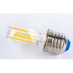 LED-G45-7,5W/WW/E27/CL GLA01TR Лампа светодиодная. Форма шар, прозрачная. UL-00003252