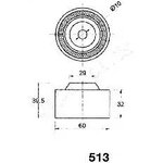 BE513, BE-513_ролик обводной ремня ГРМ!\ Hyundai Sonata Ef/Santa Fe/H1, Kia Sorento