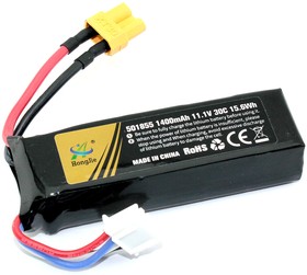 Аккумулятор Li-Pol 11.1V 401855 1400mAh разъем XT30-plug