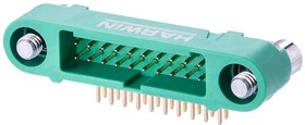 Фото 1/2 G125-MH12005M3P, Pin Header, Black / Green, Wire-to-Board, 1.25 мм, 2 ряд(-ов), 20 контакт(-ов)