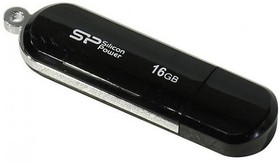 Фото 1/7 Флеш-память Silicon Power LuxMini 322 16Gb/USB 2.0/Черный (SP016GbUF2322V1K)