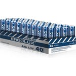 14672, Батарейка Ergolux Alkaline BOX40 LR03 (ПРОМО, LR03 BOX40, 1.5В) 40шт/уп