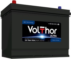 6СТ70(1) 57024 D26, Аккумулятор VOLTHOR Ultra 70А/ч | купить в розницу и оптом