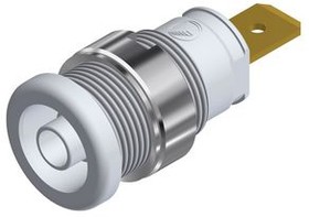 SEB 2620 F63 WEISS / WHITE, Safety socket, White, Gold-Plated, 1kV, 32A