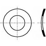 B5/BN677, Шайба, пружинная,изогнутая, M5, D=10мм, h=0,9мм, DIN: 137A, BN: 677