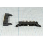 Разъем (IDC) IDCC-34MS вилка, шаг P2.54x2.54, контакты 34P, на плату, угловой ...