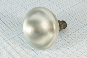 Фото 1/3 Лампа накаливания, напряжение 8.0 В, цоколь E14, мощность 60 Вт, 40x60 мм, зеркальная киноосветительная, ЗК8-60