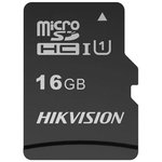 Флеш карта microSDHC 16GB Hikvision HS-TF-C1(STD)/ 16G/ZAZ01X00/OD w/o adapter