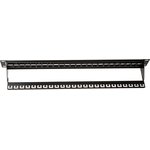 26.11.0357-5, Cat5, Cat6 24 Port RJ45 Keystone Patch Panel UTP Black