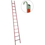 Стеклопластиковая приставная диэлектрическая лестница крюки ЛСПД-4.5 Евро К 471569