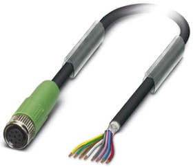 1404148, Female 8 way M8 to Sensor Actuator Cable, 3m