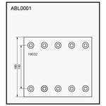 ABL0001, Комплект барабанных накладок 19032 STD