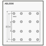 ABL0006, Накладка тормозной колодки SCANIA (413x254) стандарт 64 отв ...
