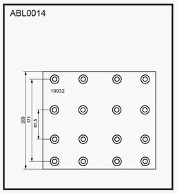 ABL0014, Накладки тормозные,комплект STD / WVA (19932) HCV
