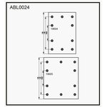 ABL0024, FRUEHAUF Brake pad cover (311x190) standard 80 rel ...