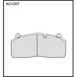 ACV207K, Колодки тормозные дисковые WVA (29195 29175) | перед | HCV