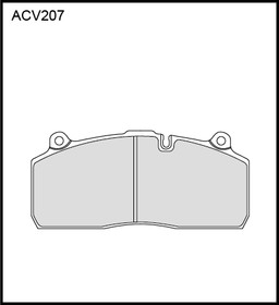 ACV207KHD, Колодки тормозные дисковые WVA (29195 29175) HCV