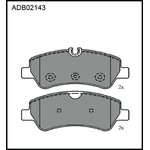 ADB02143, Колодки тормозные дисковые | зад |